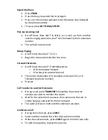 Preview for 3 page of Panasonic TDA30 Quick Reference Manual