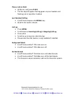 Preview for 4 page of Panasonic TDA30 Quick Reference Manual