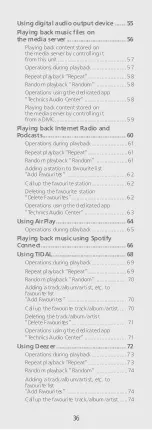 Preview for 36 page of Panasonic Technics OTTAVA f SC-C70MK2 Operating Instructions Manual