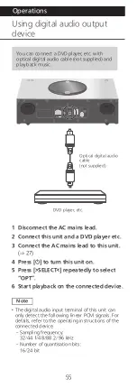 Preview for 55 page of Panasonic Technics OTTAVA f SC-C70MK2 Operating Instructions Manual