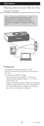 Preview for 56 page of Panasonic Technics OTTAVA f SC-C70MK2 Operating Instructions Manual