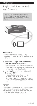 Preview for 60 page of Panasonic Technics OTTAVA f SC-C70MK2 Operating Instructions Manual