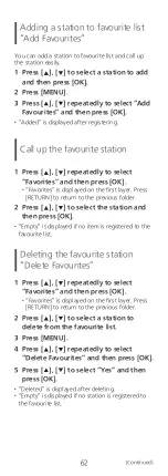 Preview for 62 page of Panasonic Technics OTTAVA f SC-C70MK2 Operating Instructions Manual