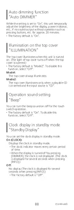 Preview for 88 page of Panasonic Technics OTTAVA f SC-C70MK2 Operating Instructions Manual