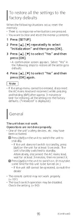 Preview for 95 page of Panasonic Technics OTTAVA f SC-C70MK2 Operating Instructions Manual