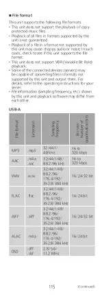 Preview for 115 page of Panasonic Technics OTTAVA f SC-C70MK2 Operating Instructions Manual