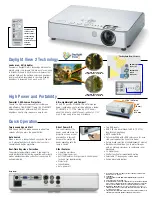 Preview for 3 page of Panasonic Tentative PT-LB50NTU Specifications