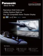 Panasonic TENTATIVE TH-65VX300U Brochure preview