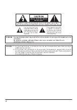 Предварительный просмотр 2 страницы Panasonic TENTATIVE TH-65VX300U Operating Instructions Manual