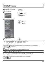 Предварительный просмотр 41 страницы Panasonic TENTATIVE TH-65VX300U Operating Instructions Manual