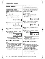 Preview for 36 page of Panasonic TG2480S Operating Instructions Manual