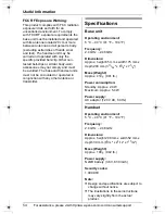 Preview for 54 page of Panasonic TG2480S Operating Instructions Manual