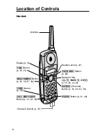 Preview for 6 page of Panasonic TG2550 - 2.4 Gigarange Cordless Phone Operating Instructions Manual