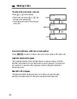 Preview for 20 page of Panasonic TG2550 - 2.4 Gigarange Cordless Phone Operating Instructions Manual