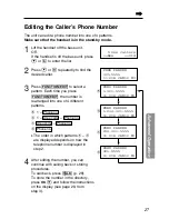 Preview for 27 page of Panasonic TG2550 - 2.4 Gigarange Cordless Phone Operating Instructions Manual