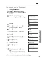 Preview for 33 page of Panasonic TG2550 - 2.4 Gigarange Cordless Phone Operating Instructions Manual