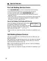 Preview for 42 page of Panasonic TG2550 - 2.4 Gigarange Cordless Phone Operating Instructions Manual