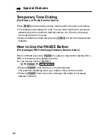 Preview for 46 page of Panasonic TG2550 - 2.4 Gigarange Cordless Phone Operating Instructions Manual