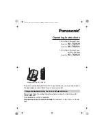 Panasonic TG2620W Operating Instructions Manual preview