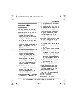 Preview for 7 page of Panasonic TG2620W Operating Instructions Manual