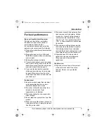 Preview for 9 page of Panasonic TG2620W Operating Instructions Manual