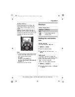 Preview for 17 page of Panasonic TG2620W Operating Instructions Manual