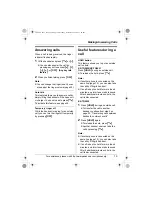 Preview for 19 page of Panasonic TG2620W Operating Instructions Manual