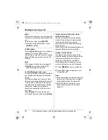 Preview for 20 page of Panasonic TG2620W Operating Instructions Manual