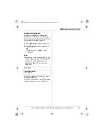 Preview for 21 page of Panasonic TG2620W Operating Instructions Manual