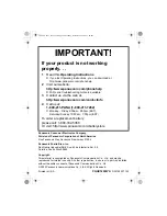 Preview for 52 page of Panasonic TG2620W Operating Instructions Manual