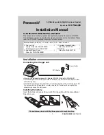 Предварительный просмотр 1 страницы Panasonic TGA450B - Cordless Extension Handset Installation Manual