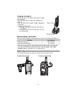 Предварительный просмотр 2 страницы Panasonic TGA450B - Cordless Extension Handset Installation Manual