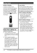 Preview for 12 page of Panasonic TGB810S Operating Instructions Manual