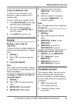 Preview for 19 page of Panasonic TGB810S Operating Instructions Manual