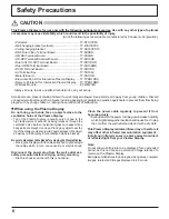 Preview for 6 page of Panasonic TH-103PB1U Operating Instructions Manual