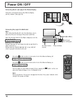 Preview for 16 page of Panasonic TH-103PB1U Operating Instructions Manual