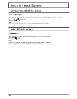 Preview for 50 page of Panasonic TH-103PB1W Operating Instructions Display Operations