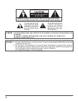 Preview for 2 page of Panasonic TH-103PF10UK - 103" Plasma Panel Operating Instructions Manual