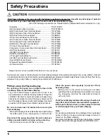 Preview for 6 page of Panasonic TH-103PF10UK - 103" Plasma Panel Operating Instructions Manual