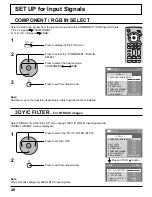 Preview for 40 page of Panasonic TH-103PF10UK - 103" Plasma Panel Operating Instructions Manual