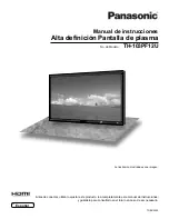 Panasonic TH-103PF12U Manual De Instrucciones preview