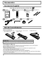 Предварительный просмотр 8 страницы Panasonic TH-103PF12U Operating Instructions Manual