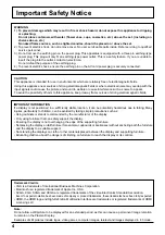 Preview for 4 page of Panasonic TH-103PF12W Operating Instructions Manual