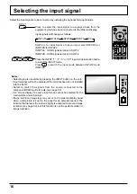 Preview for 16 page of Panasonic TH-103PF12W Operating Instructions Manual