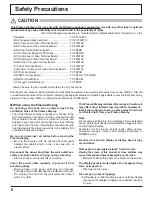 Preview for 6 page of Panasonic TH-103PF9UK - 103" Plasma Panel Operating Instructions Manual