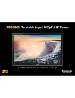 Panasonic TH-103PF9WK Brochure & Specs preview