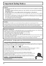 Preview for 4 page of Panasonic TH-103VX200C Operating Instructions Manual