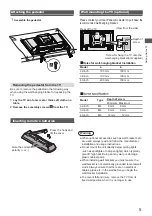 Preview for 5 page of Panasonic TH-22H400Z Operating Instructions Manual