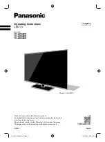 Preview for 1 page of Panasonic TH-24H400H Operating Instructions Manual