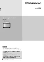 Preview for 1 page of Panasonic TH-24J400Z Operating Instructions Manual